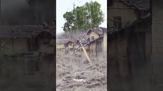 CRAZY Storm Floods My Street What Happened Will Shock You shorts nature trending aihanck [upl. by Reiser]