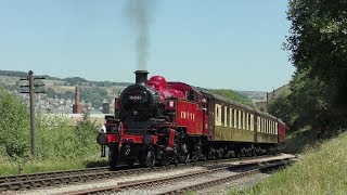 50th Anniversary KWVR Steam Gala ft 41241 Black Five Pannier Tank HD [upl. by Selec]