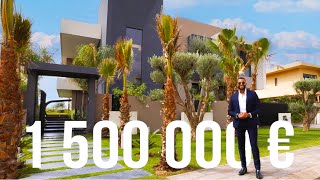 Visite dune villa moderne de 1 500 000 € à Marrakech [upl. by Hardin]