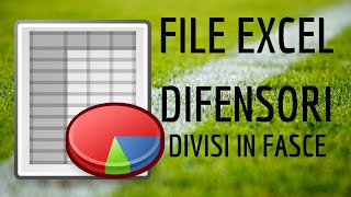 DIFENSORI DIVISI IN FASCE per lAsta del Fantacalcio  FILE EXCEL [upl. by Mauri197]