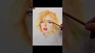 인물화 연필파스텔로 그리기 Portrait pencil pastel drawing [upl. by Eiramlatsyrc]