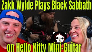 reaction to Zakk Wylde Plays Black Sabbath on Hello Kitty MiniGuitar  THE WOLF HUNTERZ REACTIONS [upl. by Clements615]