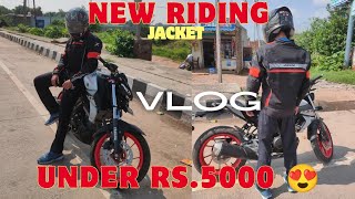 New RIDING🏍️ Jacket Under Rs5000💵 Ride se phale finally safety🦺 jacket le hi Li🙂 [upl. by Neeloj322]