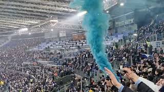 SS Lazio  AS Roma Coppa Italia 10012024 Ultras Lazio Curva Nord Distinti Nord Ovest⚽️📢🇮🇹 [upl. by Htinnek728]