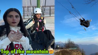 Fariha or saba ko khatarnak ride karwadi mountain ke upper😳  Baku to gabala by road trip😍🇦🇿 [upl. by Eivla754]