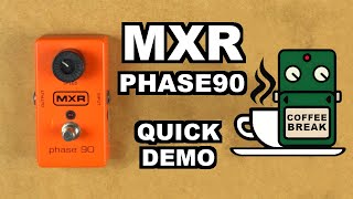 MXR Phase 90 Quick Phaser Guitar Pedal Demo [upl. by Konopka]