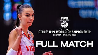 USA🇺🇸 vs TUR🇹🇷  Full Match  Girls U19 World Championship  Final Gold [upl. by Atimed]