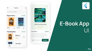 EBook App  Flutter UI [upl. by Lledyr]