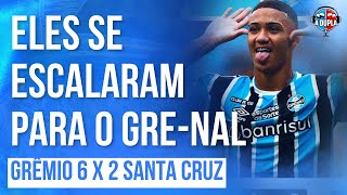 🔵⚫️ Grêmio 6 x 2 Santa Cruz Chocolate vitória e certezas  Renato tem que mudar para o GreNal [upl. by Yeknarf]