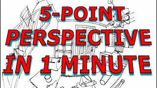 Understand 5point perspective in 1 minute [upl. by Ritz420]