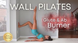 Wall Pilates Beginner Workout  28 Day Wall Pilates Challenge Day 1 [upl. by Euqinu]