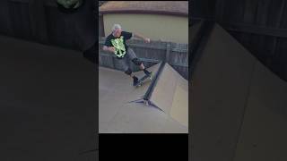 Too Old To Skate Grandpa sneaks in the mini ramp skate session skateboarding diyskate skate [upl. by Stanislas133]