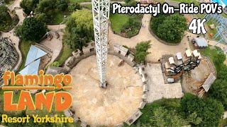 Pterodactyl  OnRide POV’s  Flamingo Land  July 2022  4K ￼ [upl. by Wendelina]