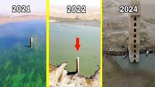 Euphrates River Water Level Comparison In The Same Spot 2021 Vs 2022 And 2024 [upl. by Hiltan84]