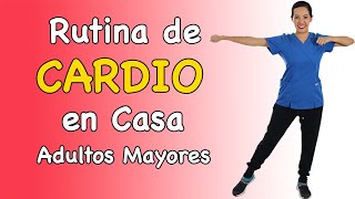 Rutina de CARDIO en Casa para Adultos Mayores 50 minutos [upl. by Aneela]