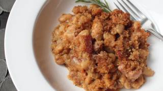 Quick Cassoulet Recipe  French Pork and Bean Casserole [upl. by Aihtnamas]