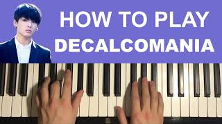 BTS Jungkook 정국  Decalcomania Piano Tutorial Lesson [upl. by De Witt208]