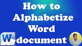 How To Alphabetize Word 2010 Document [upl. by Bernete]