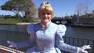 Princess Cinderella Shows Us Her Winter Outfit at Epcot Meet amp Greet Talks About Fairy Godmother [upl. by Borlase]