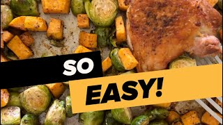 Easy Mediterranean Diet One Pan Chicken Dinner [upl. by Anelhtac402]