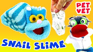 Fizzy the Pet Vet Helps A Snail Make His Squishy  Funny Stories For Kids [upl. by Aivatnohs]