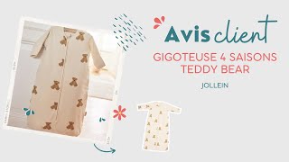 JOLLEIN LA GIGOTEUSE 4 SAISONS TEDDY BEAR TOG 053 918 mois [upl. by Sparrow569]