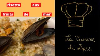 réussir un risotto aux fruits de mer  recette facile [upl. by Galatia]