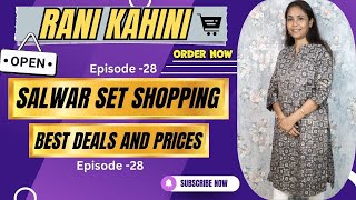 Rani kahini  Salwar Set Shopping Best Deals and Prices  EPI28 [upl. by Denton]