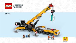 LEGO instructions  City  Construction  60409  Mobile Construction Crane [upl. by Juanita]