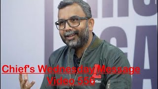 Chief’s Wednesday Message video 556 [upl. by Ahcsim394]