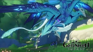 Venti Summons Dvalin  Dragon Scene  Stormterror Dvalin  Genshin Impact  Abhishek DEV Gaming [upl. by Winograd]