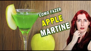 RECEITA DE DRY MARTINI COM XAROPE DE MAÇÃ VERDE [upl. by Erapsag260]