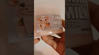 Pink milk sizzly cloud slime from the slime dazzle satisfiying shorts asmr The slime dazzle [upl. by Ynetruoc]