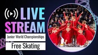 LIVE  Free Skating  World Junior Synchronized Skating Champs  Neuchâtel 2024  SynchroSkating [upl. by Terriss]