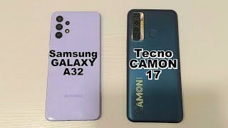 Tecno Camon 17 vs Samsung Galaxy A32 Speed Test  RAM Management [upl. by Sewellyn518]