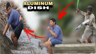 ALUMINUM DISH quotPUBLIC PRANKquot  Na mekus mekus na naman sila kuya sa ilog [upl. by Aubin]