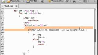 C tutorial 36  sudoku solver part 2  example program [upl. by Jamieson]