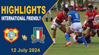 Tonga vs Italy Highlights  Test Match Rugby 2024 [upl. by Netfa519]