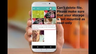 How to Fix Can’t Delete Video Audio Image amp Data In Android Phone No Root [upl. by Ponton]