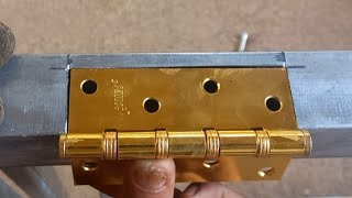 strong door hinge installation and welding techniques [upl. by Seravat]