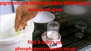 How to mix photoluminescent pigments [upl. by Yedok]