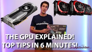 The Computer Graphics Card GPU Explained  6 Top Tips in 6 minutes  Gaming PC [upl. by Litta]