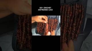 CROCHET DISTRESSED LOCS using xp4youdistressedlocstutorial xpressionbraidinghair fyp [upl. by Arbmik342]