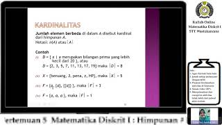 kardinalitas  Matematika Diskrit  Informatika [upl. by Tench86]