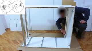 How to Assemble Ikea Brimnes Chest of 3 Drawers [upl. by Prussian]