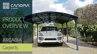 Aluminium Carports  Arcadia DIY Kit  Canopia by Palram [upl. by Ecinuahs789]