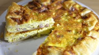 Quiche con cipolla e pancetta affumicata  VARIANTE DELLA QUICHE LORRAINE [upl. by Eiboh288]