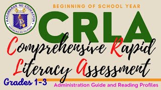 What is CRLA Comprehensive Rapid Literacy Assessment for Grades 13 [upl. by Vharat]