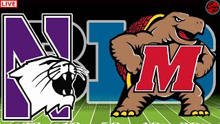 Northwestern vs Maryland Week 7 Big Ten College Football Live Game Cast amp Audio [upl. by Ceporah]