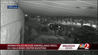 Apopka police release surveillance video 911 calls in rec center shooting [upl. by Inglebert]